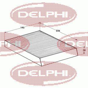 TSP0325084 Delphi filtro de salão