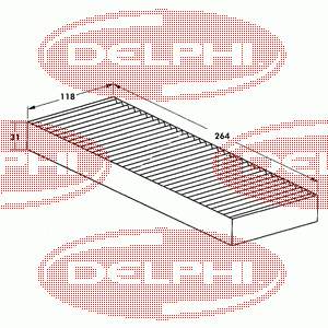 TSP0325105 Delphi фильтр салона