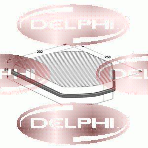 TSP0325107 Delphi фильтр салона