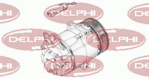 TSP0155025 Delphi compressor de aparelho de ar condicionado