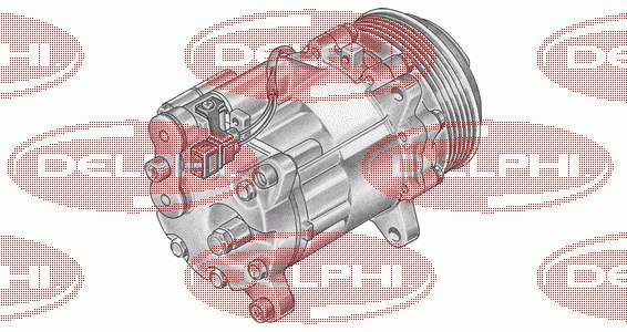 Компрессор кондиционера TSP0155057 Delphi