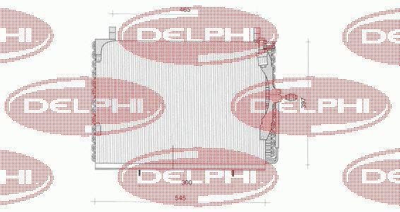 TSP0225039 Delphi radiador de aparelho de ar condicionado