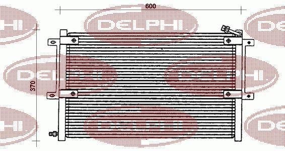 TSP0225100 Delphi radiador de aparelho de ar condicionado