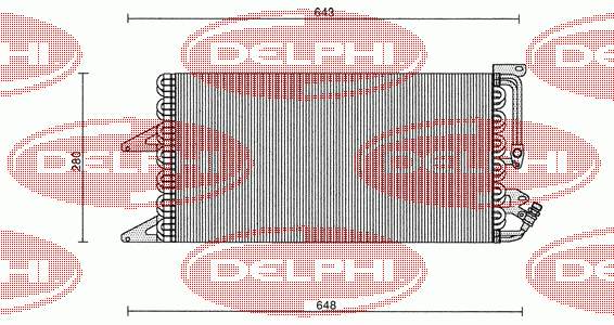TSP0225102 Delphi радиатор кондиционера