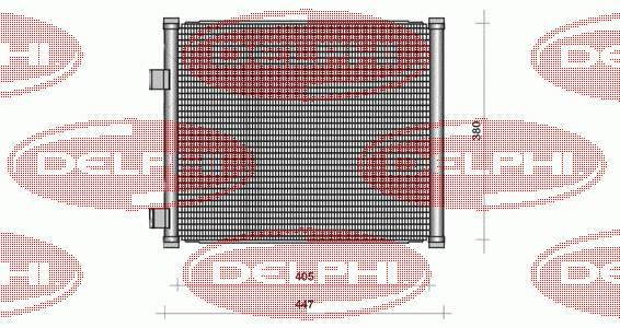 TSP0225111 Delphi радиатор кондиционера