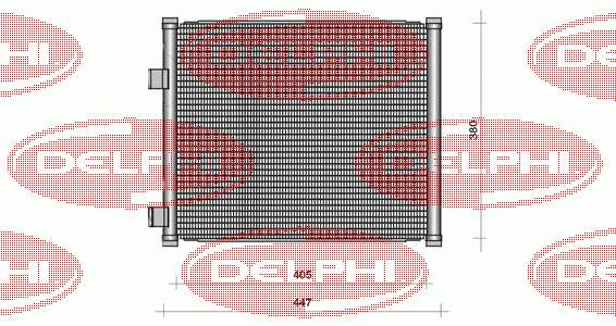 TSP0225111 Delphi radiador de aparelho de ar condicionado