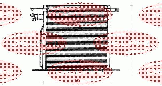 TSP0225126 Delphi radiador de aparelho de ar condicionado