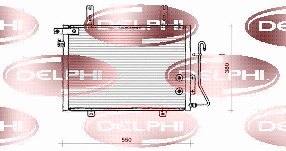 TSP0225133 Delphi радиатор кондиционера
