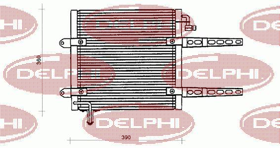 Радиатор кондиционера TSP0225205 Delphi