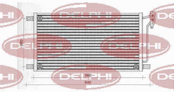 TSP0225236 Delphi радиатор кондиционера