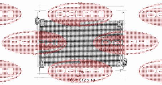 TSP0225259 Delphi радиатор кондиционера