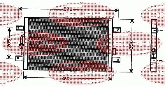 8042027 Frig AIR radiador de aparelho de ar condicionado