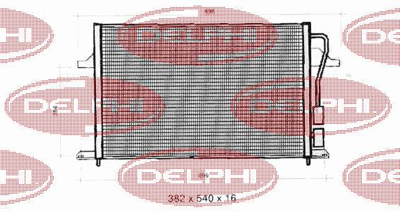 Радиатор кондиционера TSP0225275 Delphi