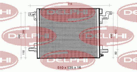 FP 46 K112-AV AVA radiador de aparelho de ar condicionado