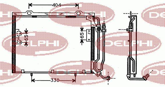 Radiador de aparelho de ar condicionado TSP0225327 Delphi