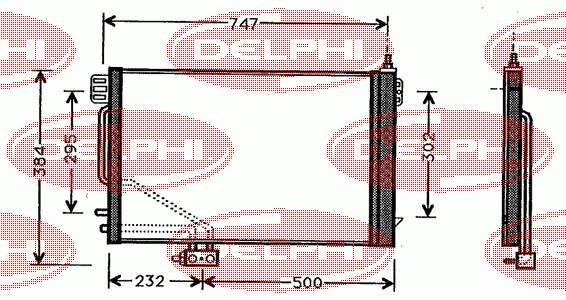 TSP0225329 Delphi радиатор кондиционера