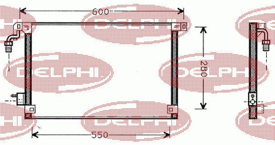 2306K8C2 Polcar radiador de aparelho de ar condicionado