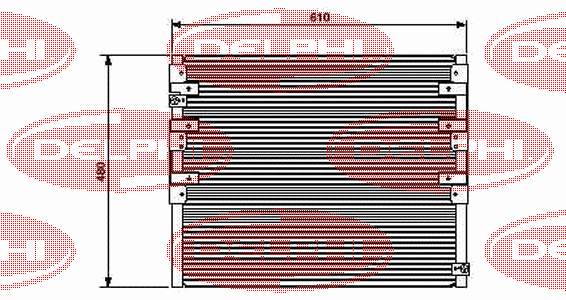 Radiador de aparelho de ar condicionado para Toyota Land Cruiser (J9)