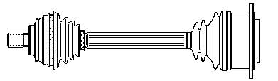 Semieixo (acionador) dianteiro para Audi 100 (4A, C4)