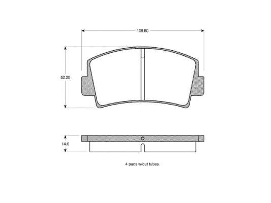 Kit de reparação de suporte do freio traseiro S701105 Polcar