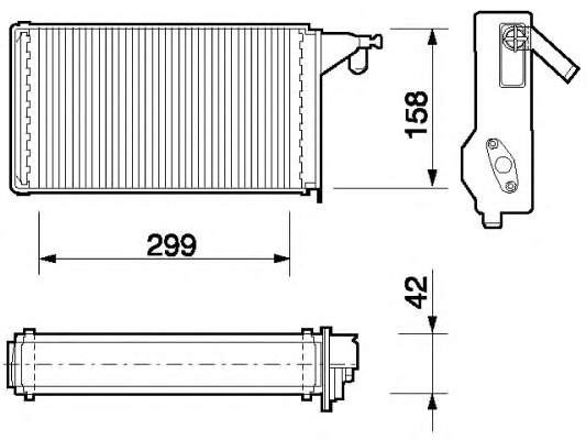 350218062000 Magneti Marelli radiador de forno (de aquecedor)