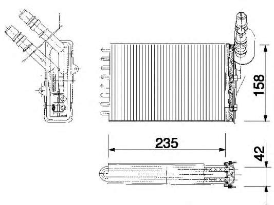 350218159000 Magneti Marelli radiador de forno (de aquecedor)