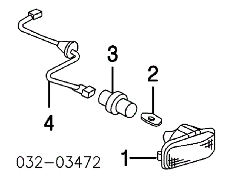 34301S5HT02 Honda поворітель повороту на крилі
