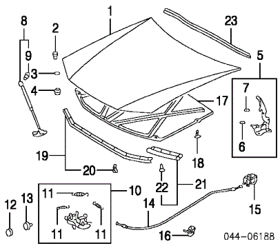 9046709050 toyota клипса