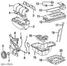 Vedante de tampa dianteira de motor 177661 Febi