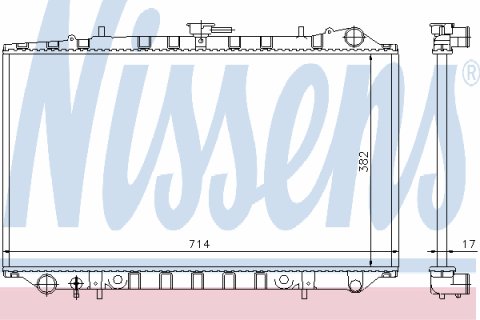 Радиатор nissens или sakura