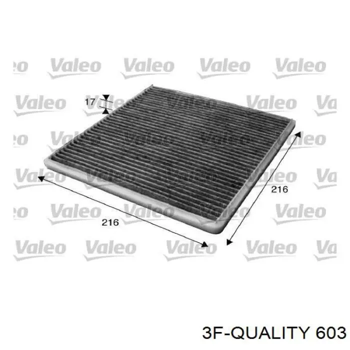 Filtro de habitáculo 603 3F Quality