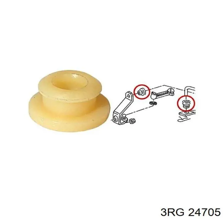 Втулка рычага кпп 3RG 24705 цена, от 0.22 USD