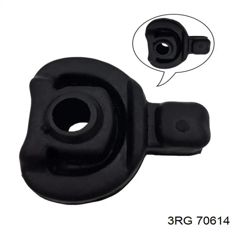 Подушка крепления глушителя 3RG 70614 цена, от 1.13 USD