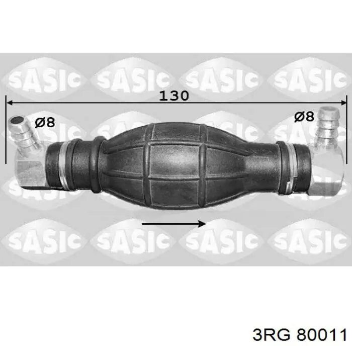 Ручная подкачка топлива (груша) 3RG 80011
