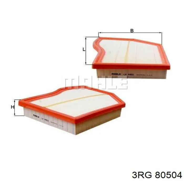 Подушка корпуса воздушного фильтра 3RG 80504 цена, от 1.72 USD