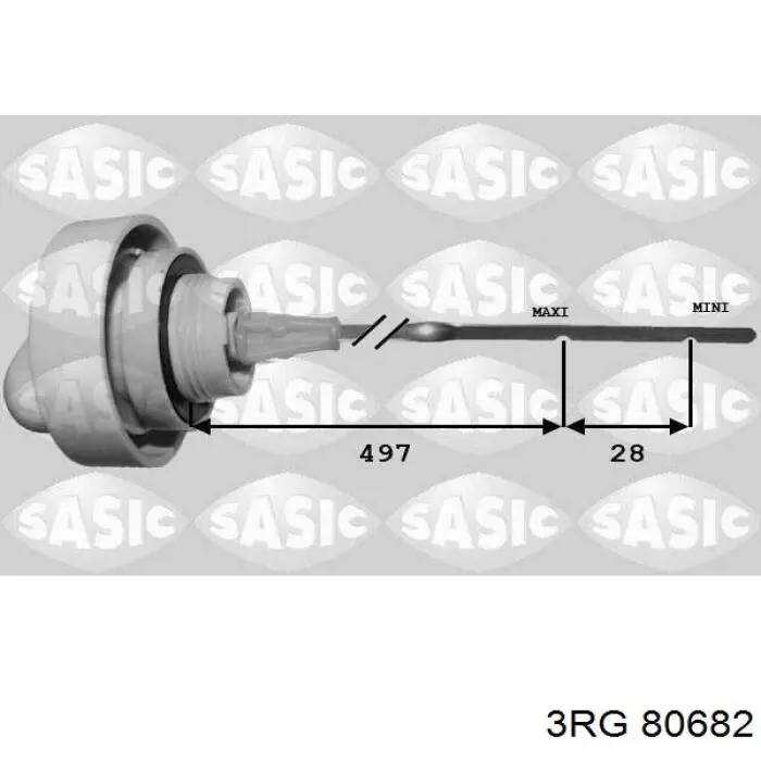 Compre 80682 3RG Sonda (indicador) do nível de óleo no motor