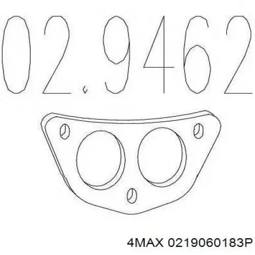 Прокладка глушителя MR224266 Mitsubishi