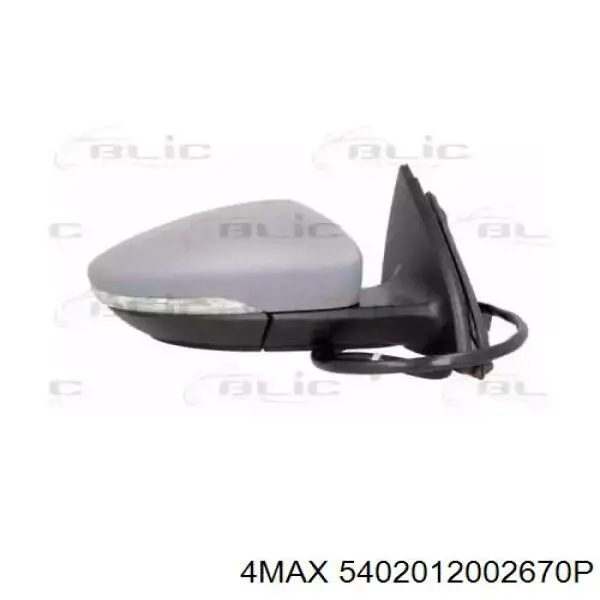 Правое зеркало 3AA857508A9B9 VAG