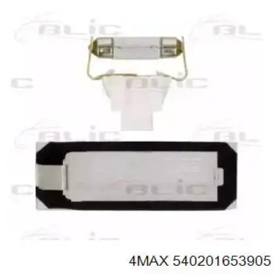 00006350AX Peugeot/Citroen lanterna da luz de fundo de matrícula traseira