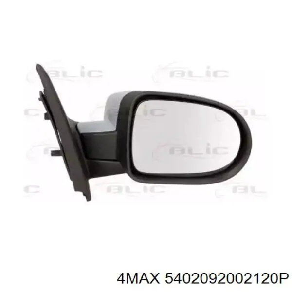 Зеркальный элемент зеркала заднего вида на Renault Clio III 