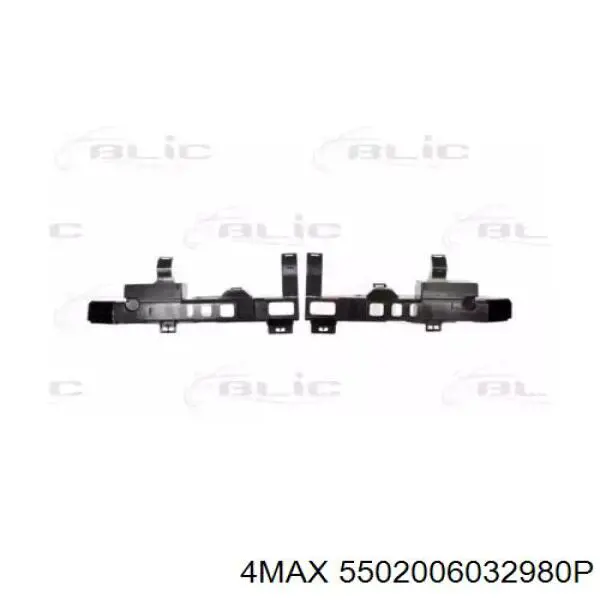 Усилитель заднего бампера 7701207053 Renault (RVI)