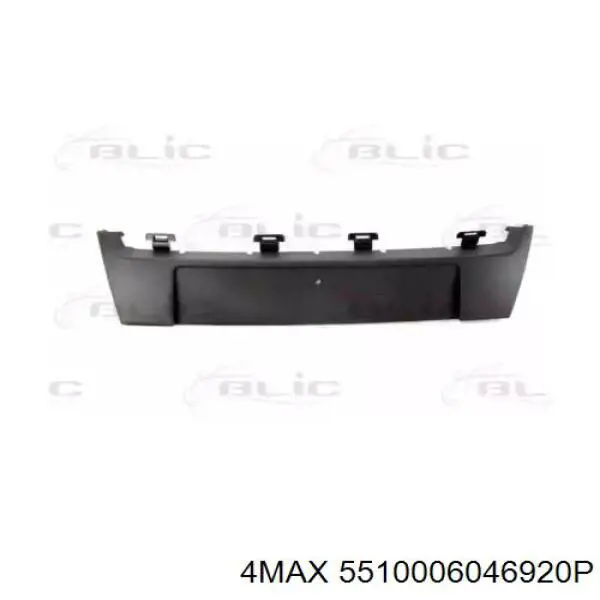 Накладка бампера переднего, центральная Renault (RVI) 620721255R