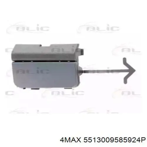 5513009585924P 4max Заглушка бампера буксировочного крюка передняя правая