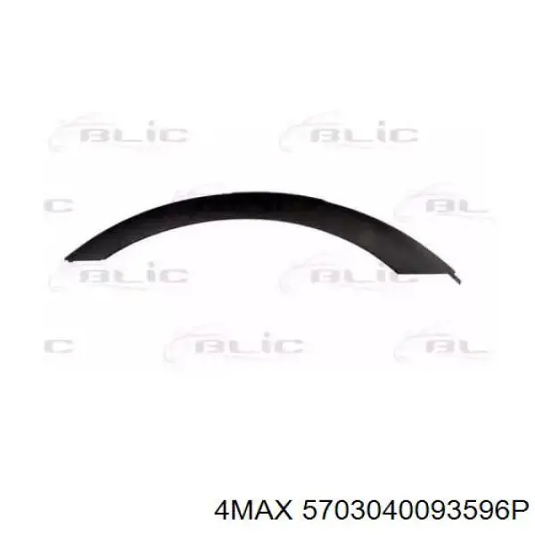 Expansor direito (placa sobreposta) de arco do pára-lama traseiro para BMW X3 (E83)