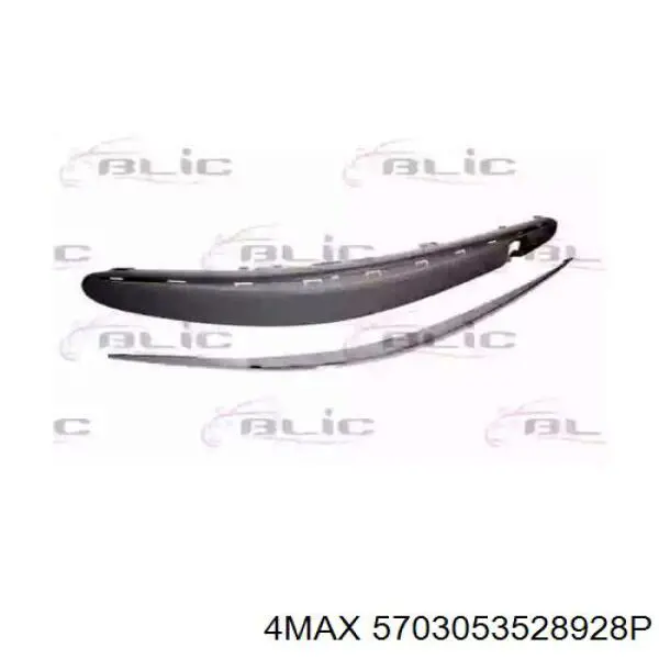 5016078 Polcar Молдинг переднего бампера, правый