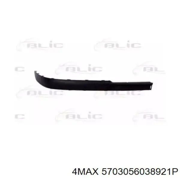 5703056038921P 4max Молдинг бампера переднего левый