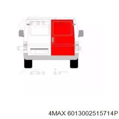 6013-00-2515714P 4max дверь фургона задняя распашная правая