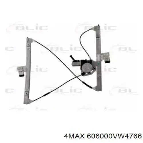 Механизм стеклоподъемника двери передней правой 606000VW4766 4max