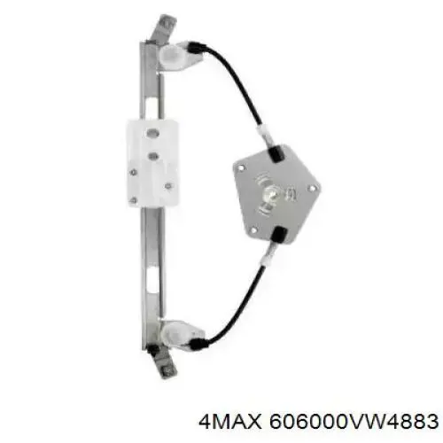 606000VW4883 4max mecanismo de acionamento de vidro da porta traseira direita