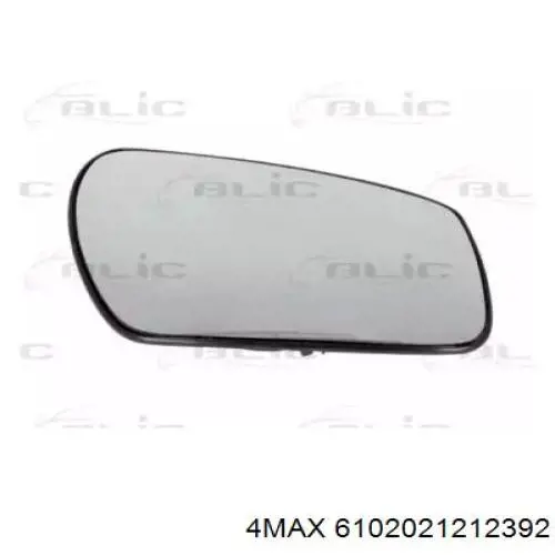 Зеркальный элемент зеркала заднего вида правого на Ford Fiesta VAN 